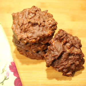 Healthy chocolate peanut butter cookies