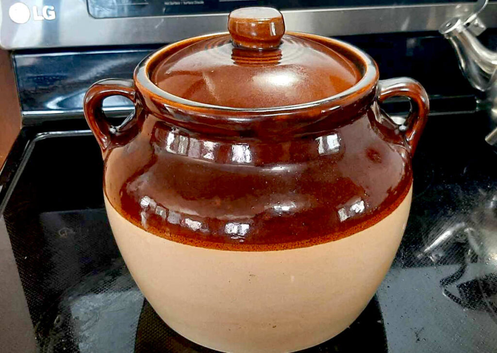 a large bean pot